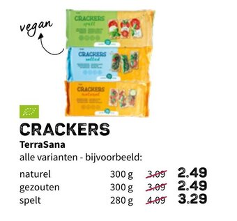 Ekoplaza Crackers TerraSana aanbieding