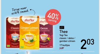 Ekoplaza Thee Yogi Tea aanbieding