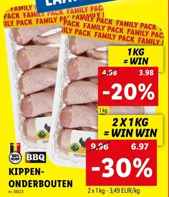 Lidl BBQ kippen-onderbouten aanbieding