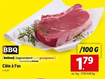 Lidl BBQ cote a l'os 100g aanbieding