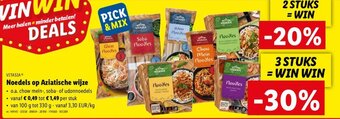 Lidl Vitasia noedels op aziatische wijze aanbieding