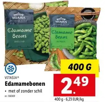 Lidl Vitasia edamamebonen 400g aanbieding