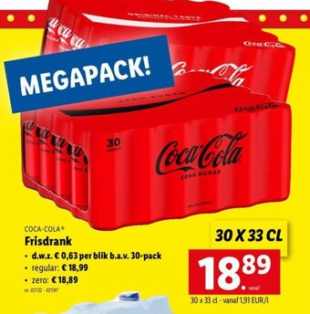 Lidl Coca-cola frisdrank 30 x 33cl aanbieding