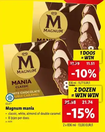 Lidl Ola magnum mania 836ml aanbieding