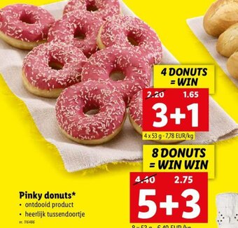 Lidl Pinky donuts aanbieding