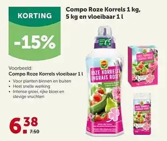 AVEVE Compo roze korrels vloeibaar 1 l aanbieding