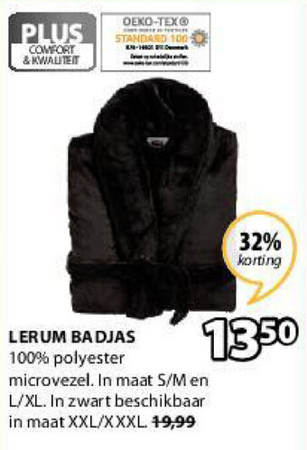 Jysk Lerum Badjas aanbieding