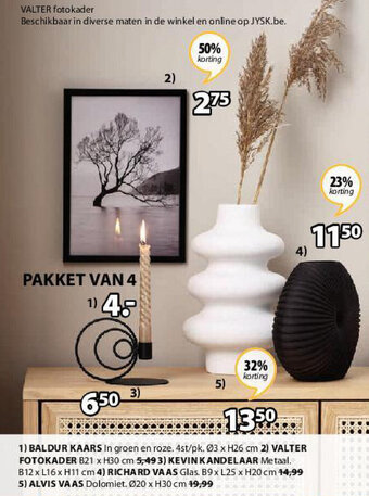 Jysk Baldur Kaars aanbieding