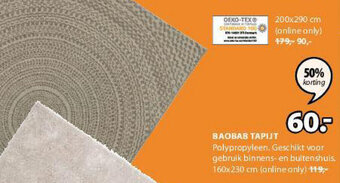 Jysk Baobab Tapijt aanbieding