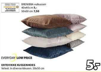 Jysk Ertevikke Kussenhoes aanbieding