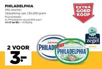 Jumbo Philadelphia 130-200 gram aanbieding
