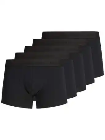 Jack & jones jack & jones boxershorts voor heren, verpakking van 5 stuks, zonder ingrepen, zwart, xxl