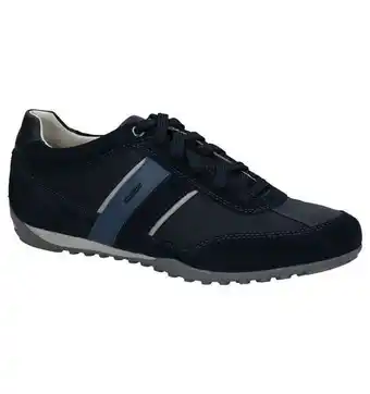 Geox wells blauwe casual veterschoenen
