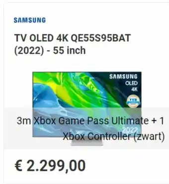 Krëfel Samsung TV OLED 4K QE55S95BAT (2022) - 55 inch aanbieding