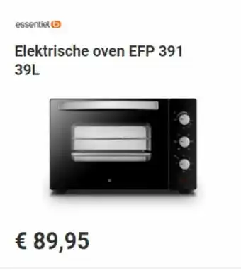 Essentielb Elektrische oven EFP 391 39L