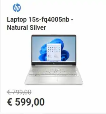 Krëfel HP Laptop 15s-fq4005nb - Natural Silver aanbieding
