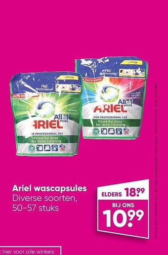 Big Bazar Ariel wascapsules aanbieding