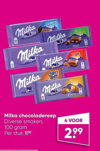 Big Bazar Milka chocoladereep aanbieding