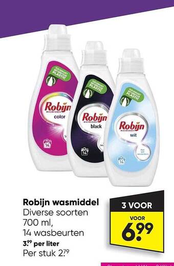 Big Bazar Robijn wasmiddel aanbieding