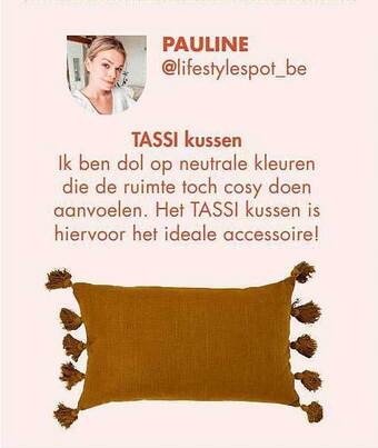 Casa Tassi kussen aanbieding