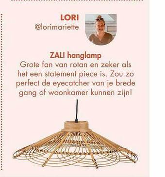 Casa Zali hanglamp aanbieding