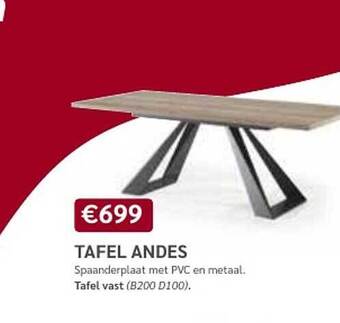 Crack Tafel andes aanbieding