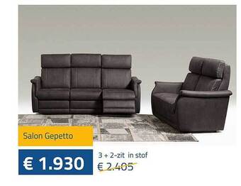 De Prijzenklopper Salon gepetto aanbieding