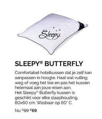 Sleepworld Sleepy butterfly aanbieding