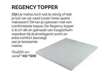 Regency topper
