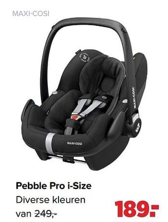 Baby-Dump Pebble pro i-size aanbieding