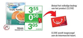Intermarché Odyssée gerookte forel aanbieding