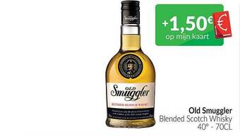 Intermarché Old smuggler blended scotch whisky aanbieding