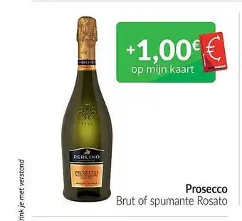 Prosecco brut of spumante rosato