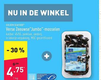 ALDI Verse zeeuwse jumbo mosselen aanbieding