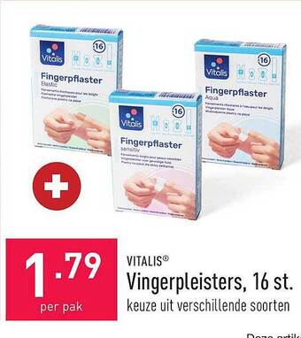 ALDI Vitalis vingerpleisters, 16 st aanbieding