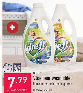 ALDI Dreft vloeibaar wasmiddel aanbieding