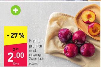 ALDI Premium pruimen aanbieding