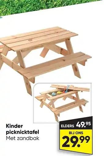 Kinder picknicktafel