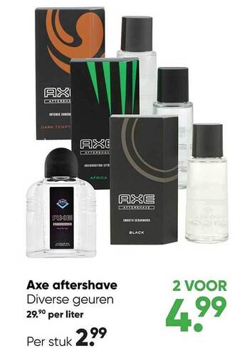 Big Bazar Axe aftershave aanbieding