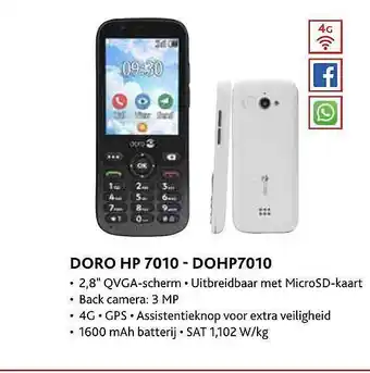 Exellent Doro hp 7010 aanbieding
