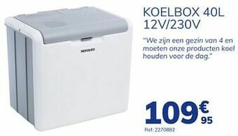Auto5 Norauto koelbox 40l 12v-230v aanbieding