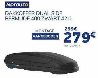 Auto5 Dakkoffer dual side bermude 400 zwart aanbieding