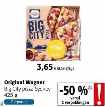 Colruyt Original wagner big city pizza sydney aanbieding