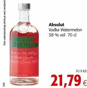 Colruyt Absolut vodka watermelon aanbieding