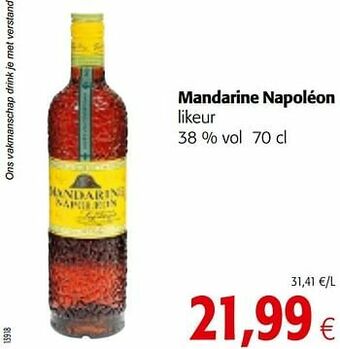 Colruyt Mandarine napoléon likeur aanbieding