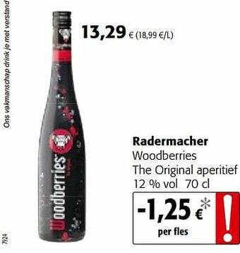 Colruyt Radermacher woodberries the original aperitief aanbieding
