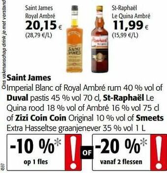 Colruyt Saint james royal ambré aanbieding