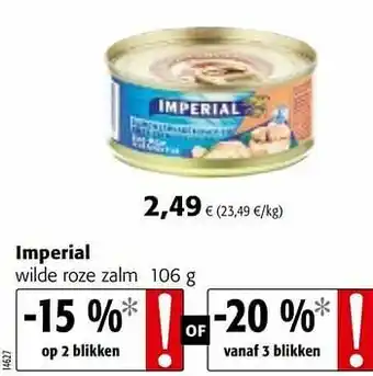 Colruyt Imperial wilde roze zalm aanbieding