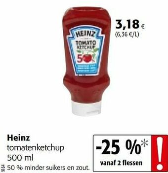 Colruyt Heinz tomatenketchup aanbieding