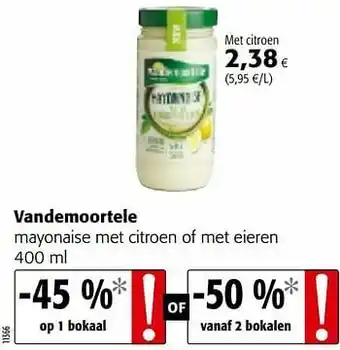 Colruyt Vandemoortele mayonaise met citroen aanbieding